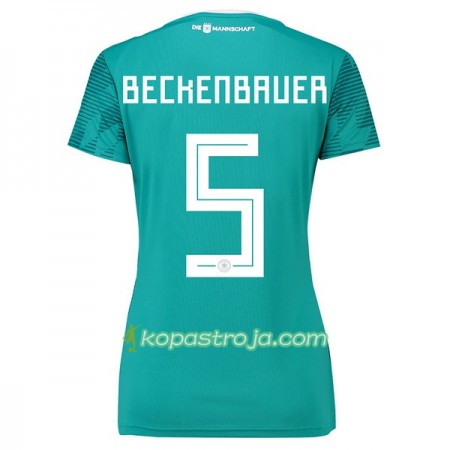 Billiga Fotbollströjor Tyskland Beckenbauer 5 Dam VM 2018 Borta tröja